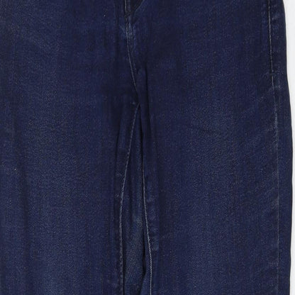 old na Womens Blue Cotton Skinny Jeans Size 6 L28 in Regular Zip