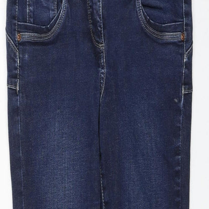 NEXT Womens Blue Polyester Skinny Jeans Size 8 L26 in Regular Zip