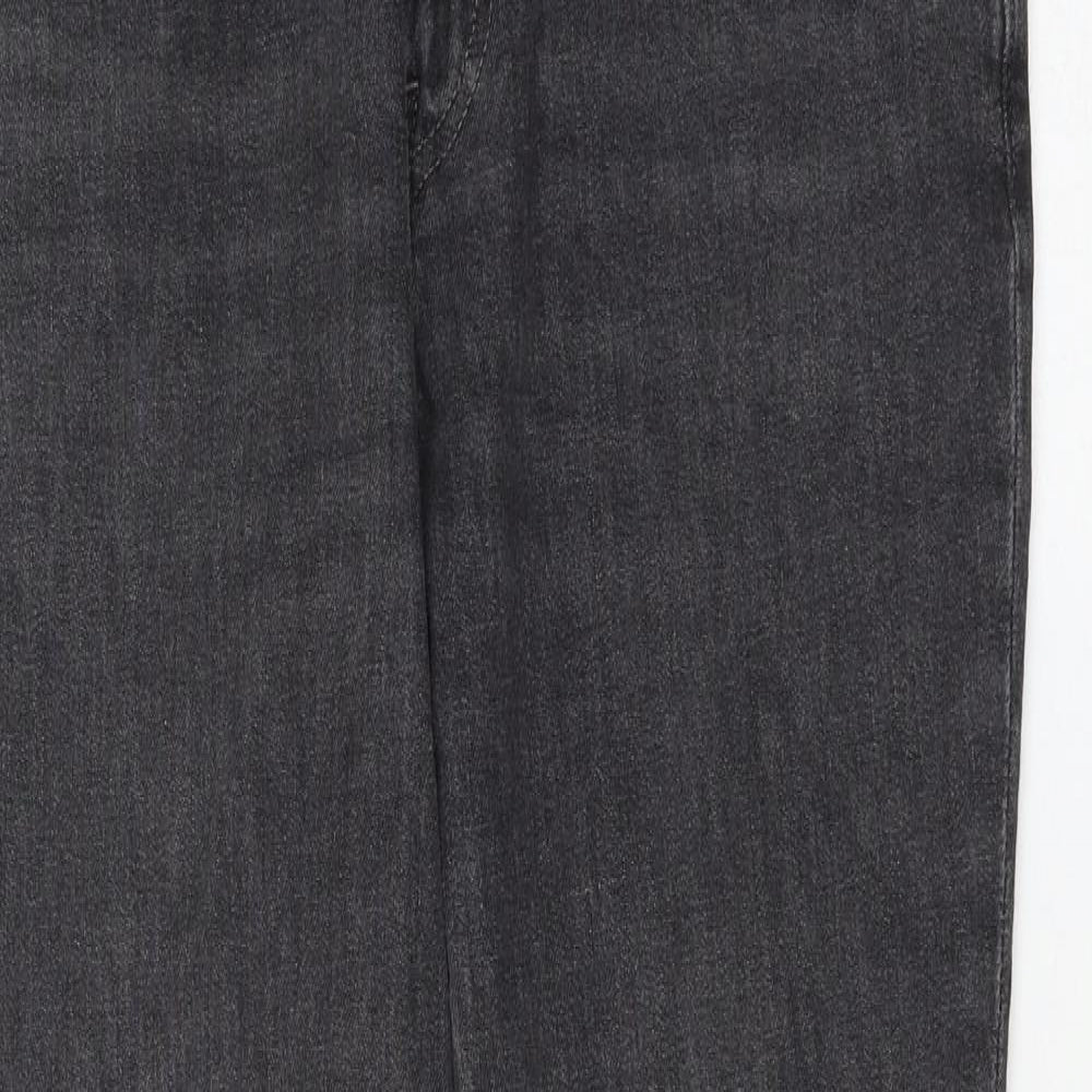 Womens UK Size 32 in H&M Regular Fit Straight Grey Jeans