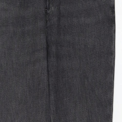 Womens UK Size 32 in H&M Regular Fit Straight Grey Jeans