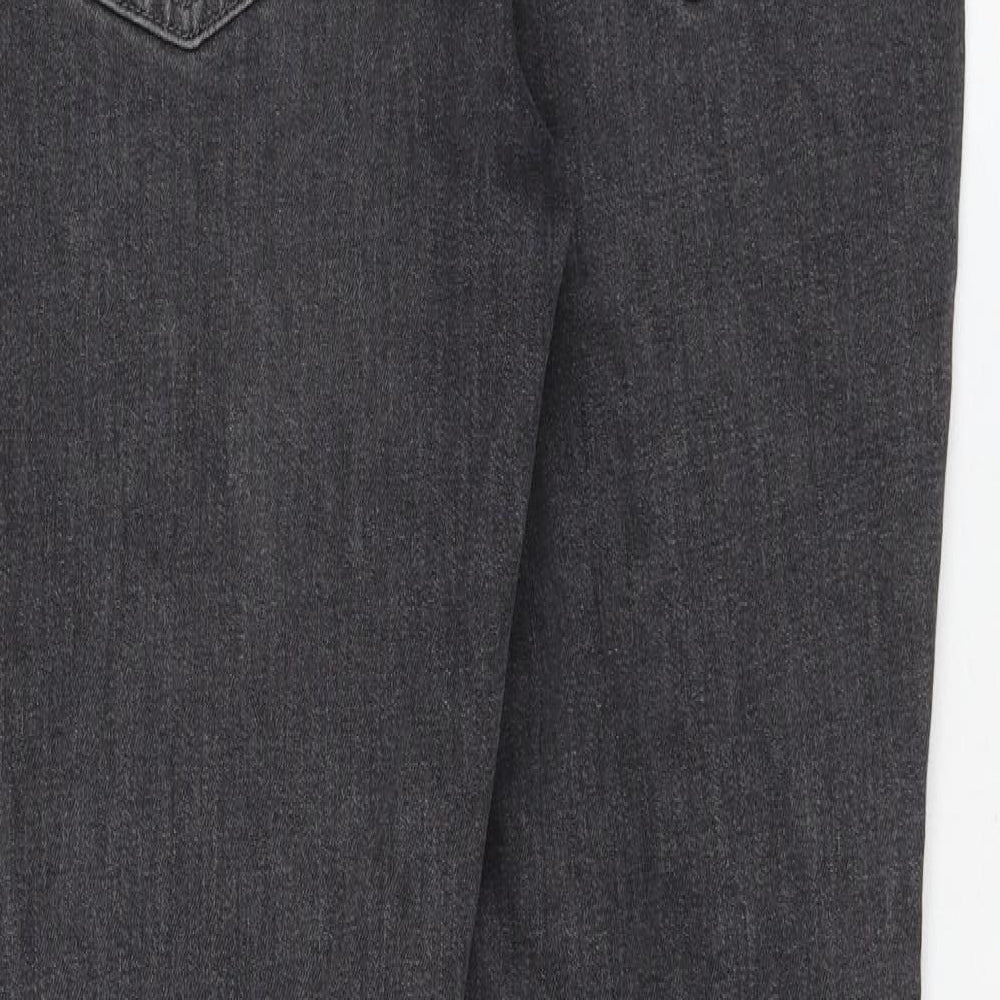 Womens UK Size 32 in H&M Regular Fit Straight Grey Jeans