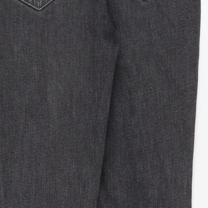 Womens UK Size 32 in H&M Regular Fit Straight Grey Jeans