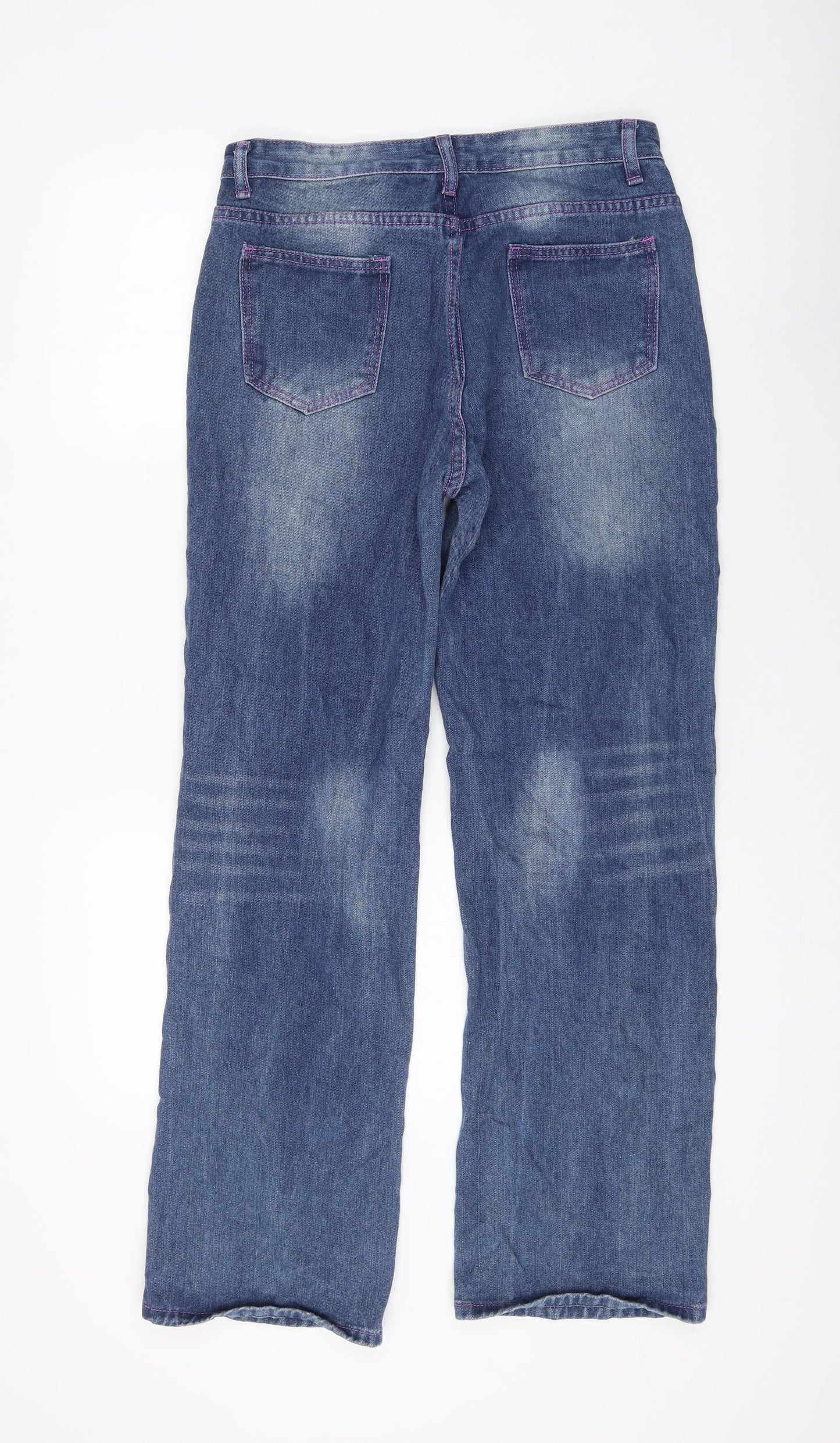Womens UK Size 30 in Preworn Regular Fit Straight Blue Jeans