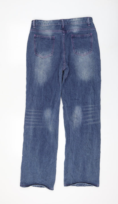 Womens UK Size 30 in Preworn Regular Fit Straight Blue Jeans