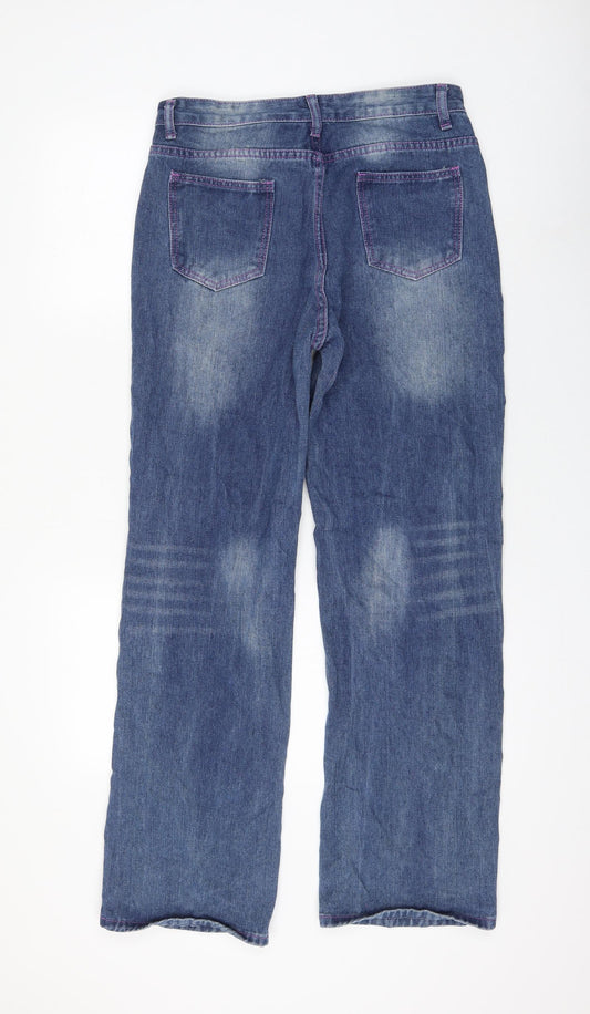 Womens UK Size 30 in Preworn Regular Fit Straight Blue Jeans