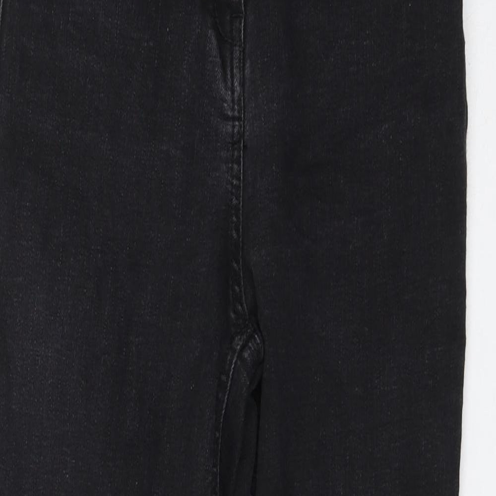 Womens UK Size 8 Papaya Regular Fit Skinny Black Jeans