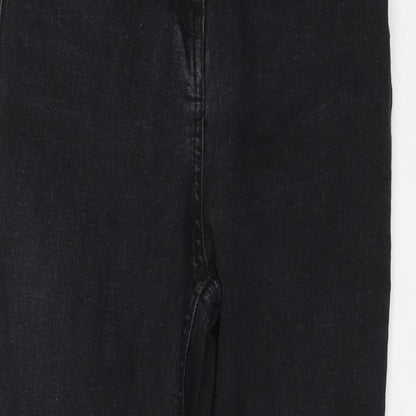Womens UK Size 8 Papaya Regular Fit Skinny Black Jeans