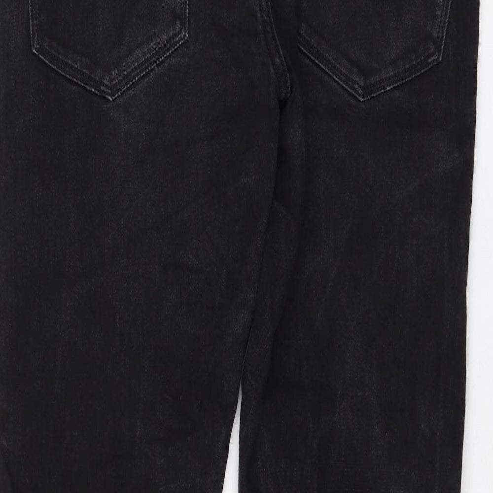 Womens UK Size 30 in Marks and Spencer Regular Fit Straight Black Jeans