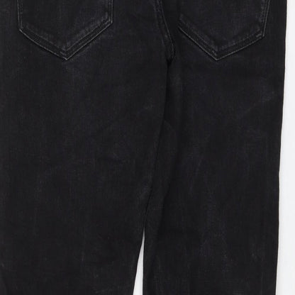 Womens UK Size 30 in Marks and Spencer Regular Fit Straight Black Jeans