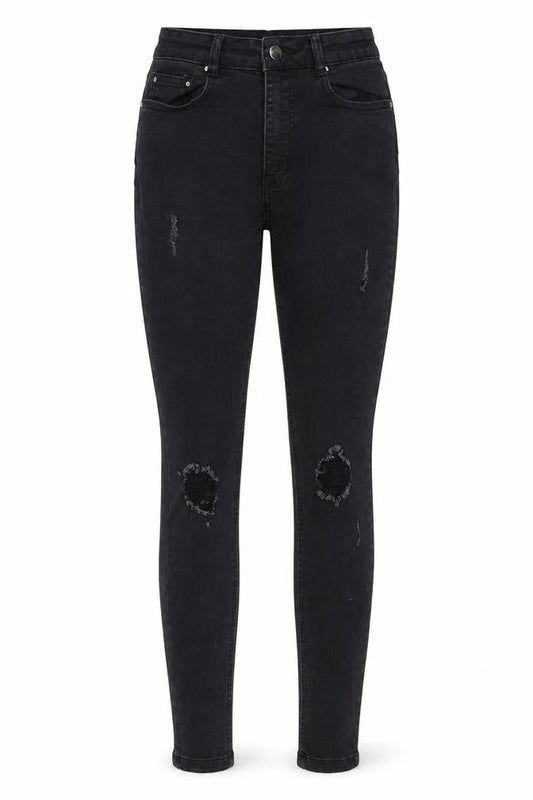 Womens UK Size 6 I SAW IT FIRST Regular Fit Skinny Black Jeans