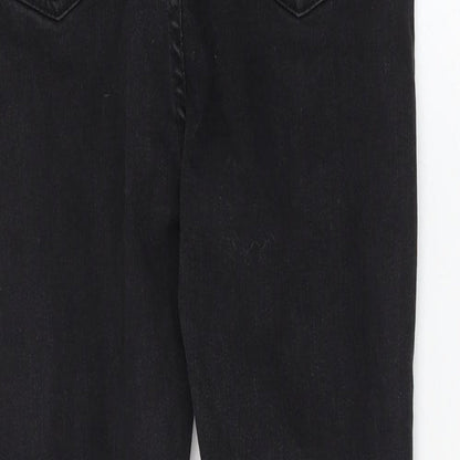 I SAW IT FIRST Womens Black Cotton Skinny Jeans Size 6 L26 in Regular Zip