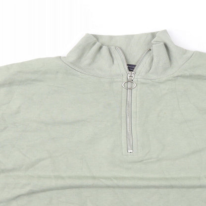 Womens UK Size 12 Marks and Spencer Green Pullover Sweatshirt