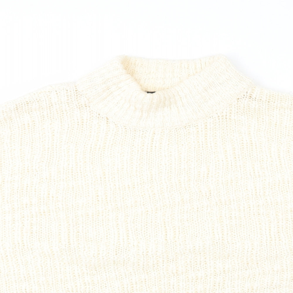 Womens UK Size L New Look White Pullover Jumper