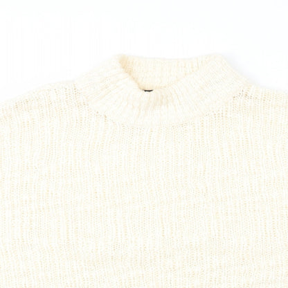 Womens UK Size L New Look White Pullover Jumper