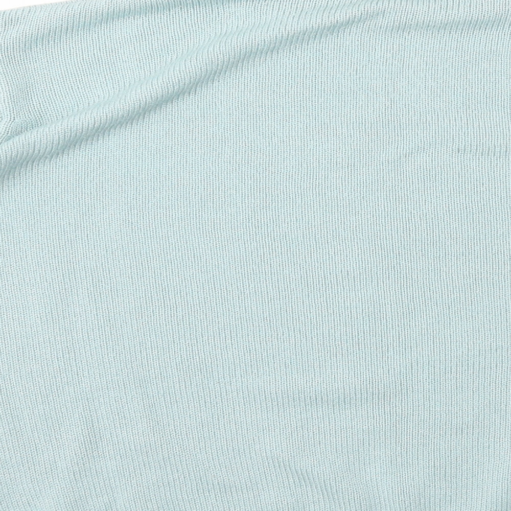 Damart Womens Blue Crew Neck Polyester Pullover Jumper Size M