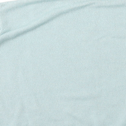 Damart Womens Blue Crew Neck Polyester Pullover Jumper Size M