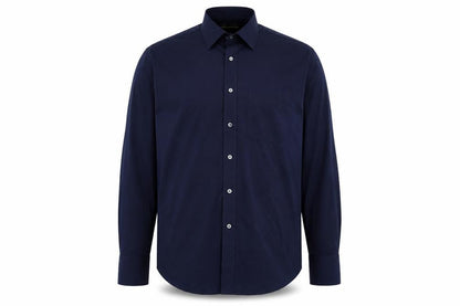 Mens UK Size 16.5 Marks and Spencer Blue  Button-Up Long Sleeve Casual Shirt
