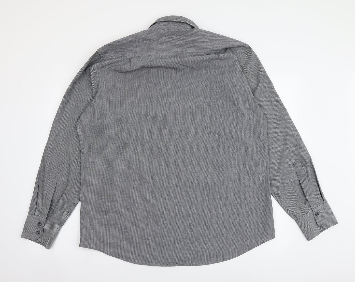 Mens UK Size 16.5 Jack Reid Grey  Button-Up Long Sleeve Casual Shirt