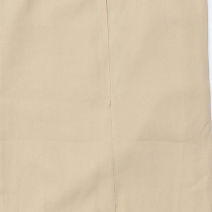 Millows Womens Beige Polyester Tank Dress Size 10 Round Neck Pullover