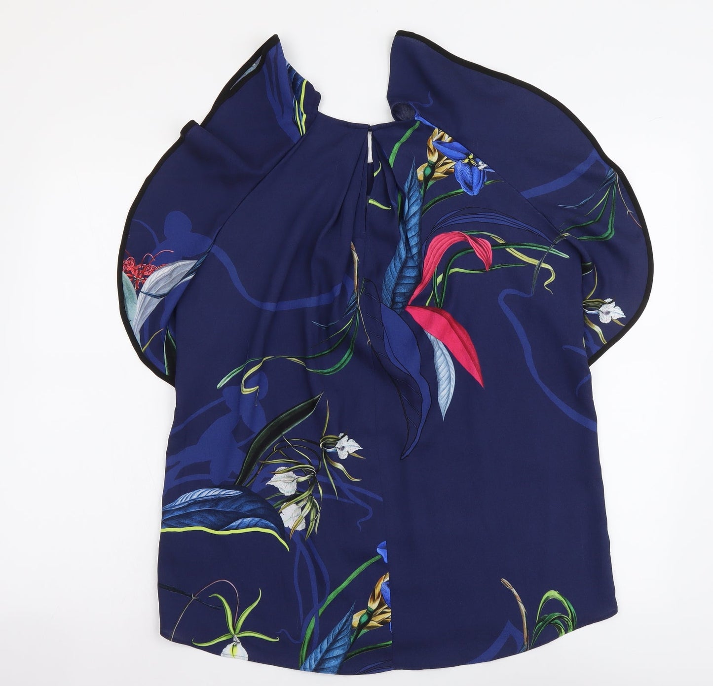 Womens UK Size 8 NEXT Blue Basic Blouse