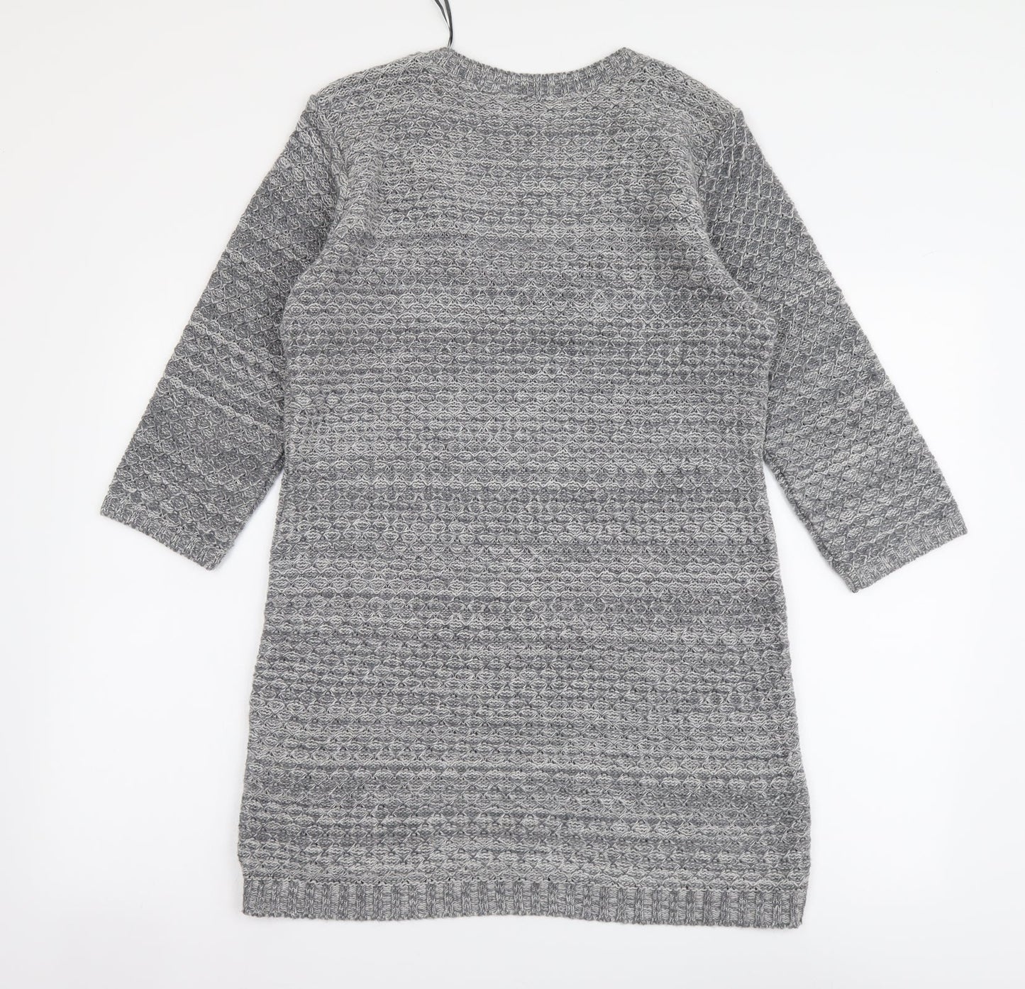 Womens UK Size M M&Co Grey Tunic Jumper