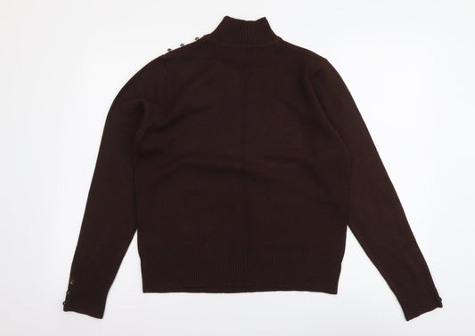 Womens UK Size M Berkertex Brown Pullover Jumper