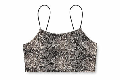 Womens UK Size S Primark Brown Cropped Tank