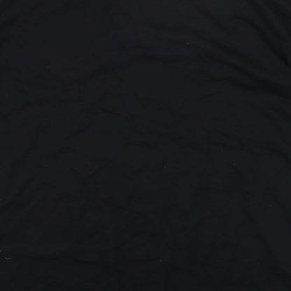 George Womens Black Round Neck Cotton Pullover Jumper Size 12