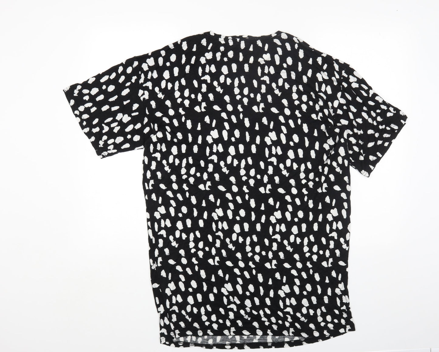 Womens UK Size 8 Studio Black Basic T-Shirt