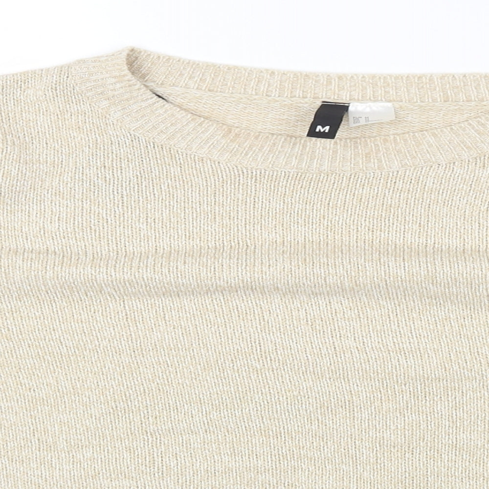 Womens UK Size M H&M Beige Pullover Jumper