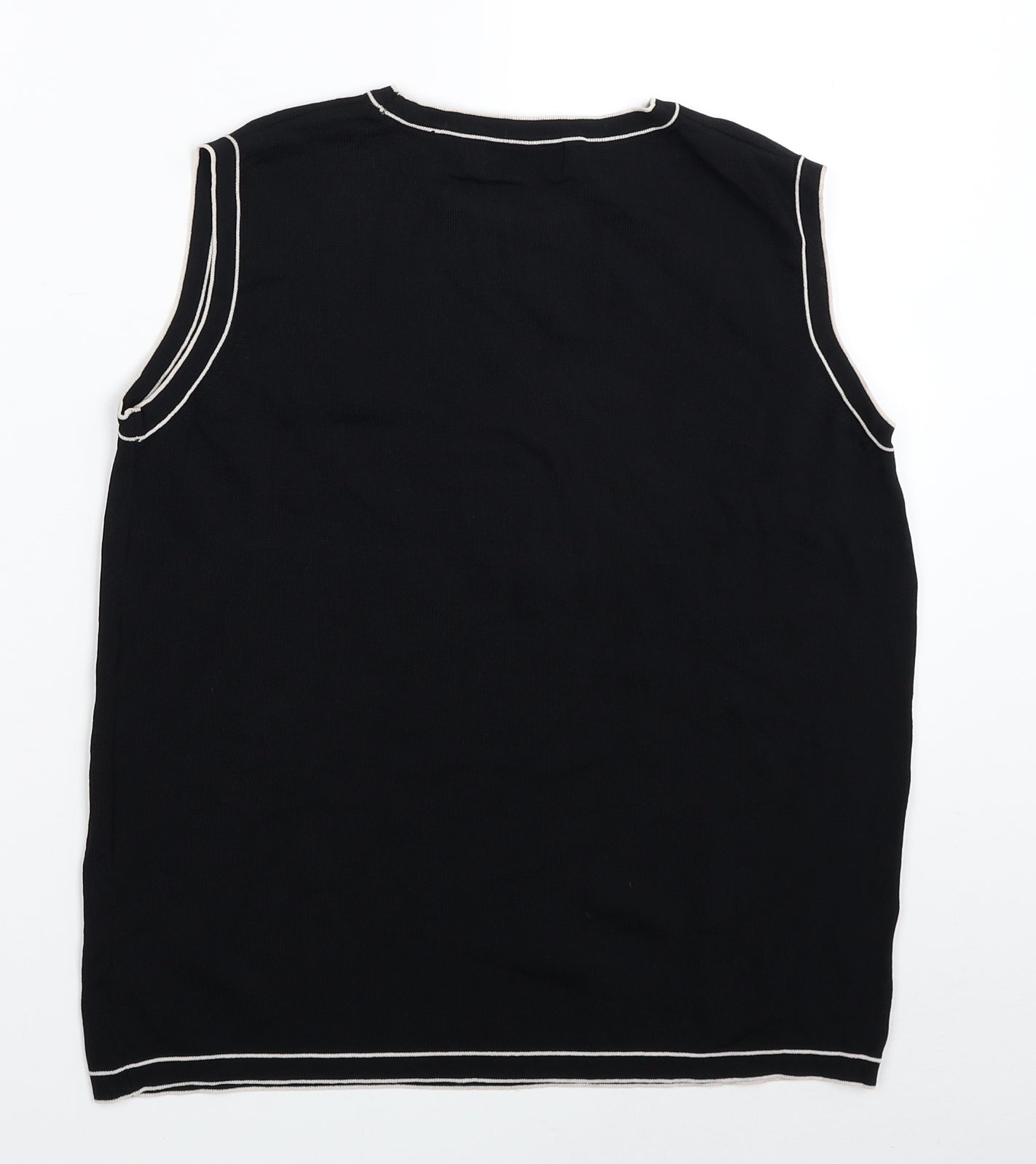 Womens UK Size M Bonmarché Black Basic Tank