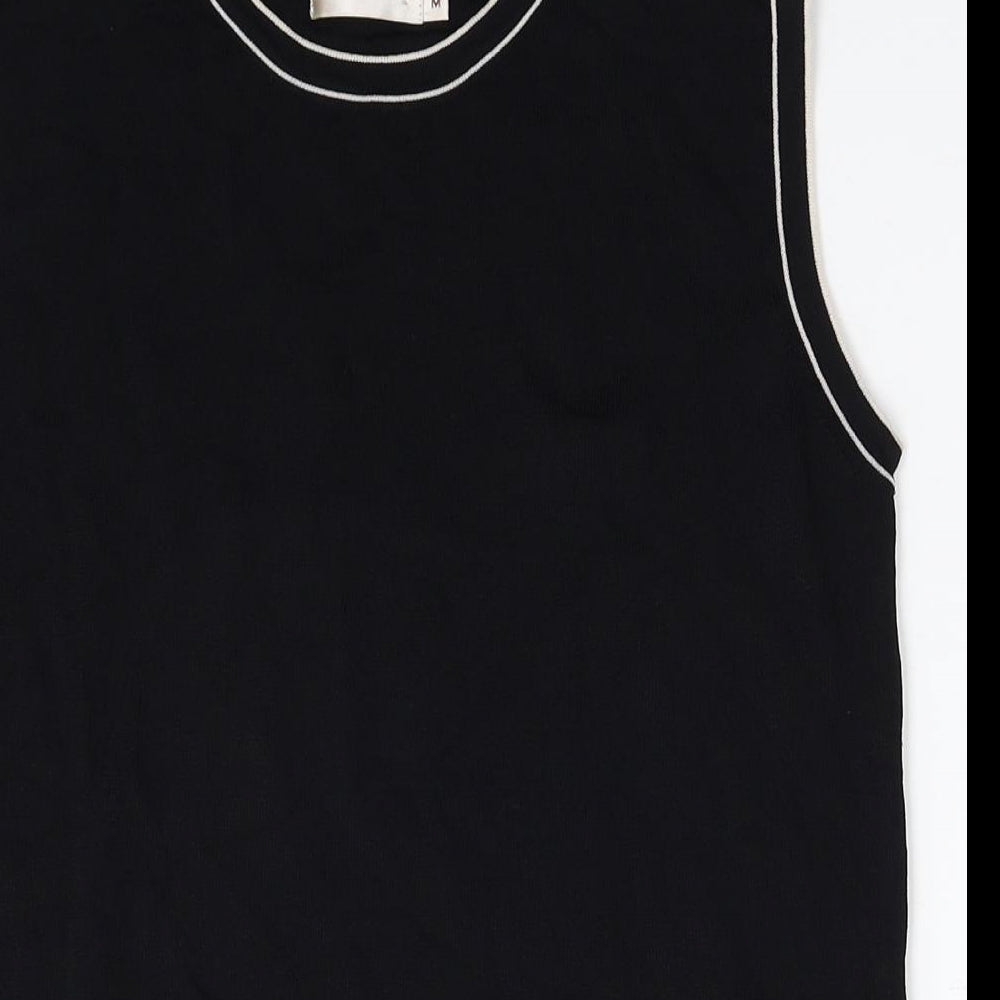 Womens UK Size M Bonmarché Black Basic Tank