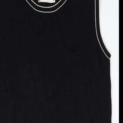 Womens UK Size M Bonmarché Black Basic Tank