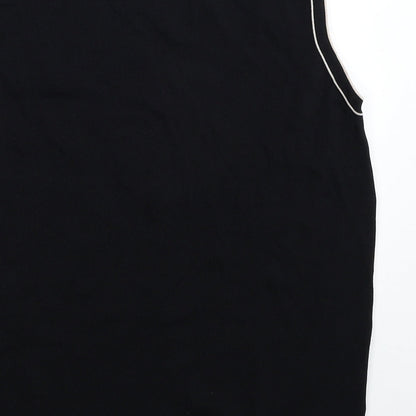 Womens UK Size M Bonmarché Black Basic Tank