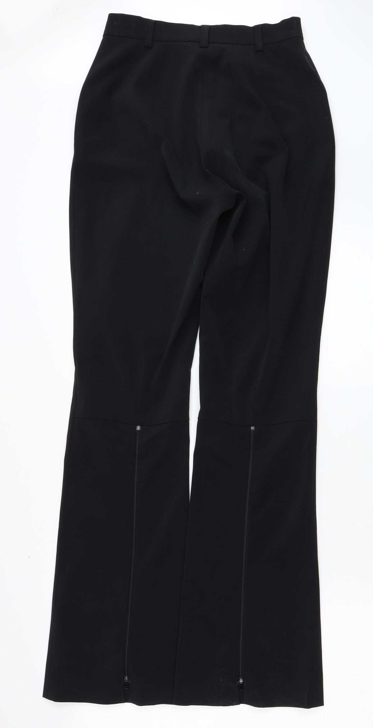 Ambiente Womens Black Polyester Trousers Size 10 L31 in Regular Zip