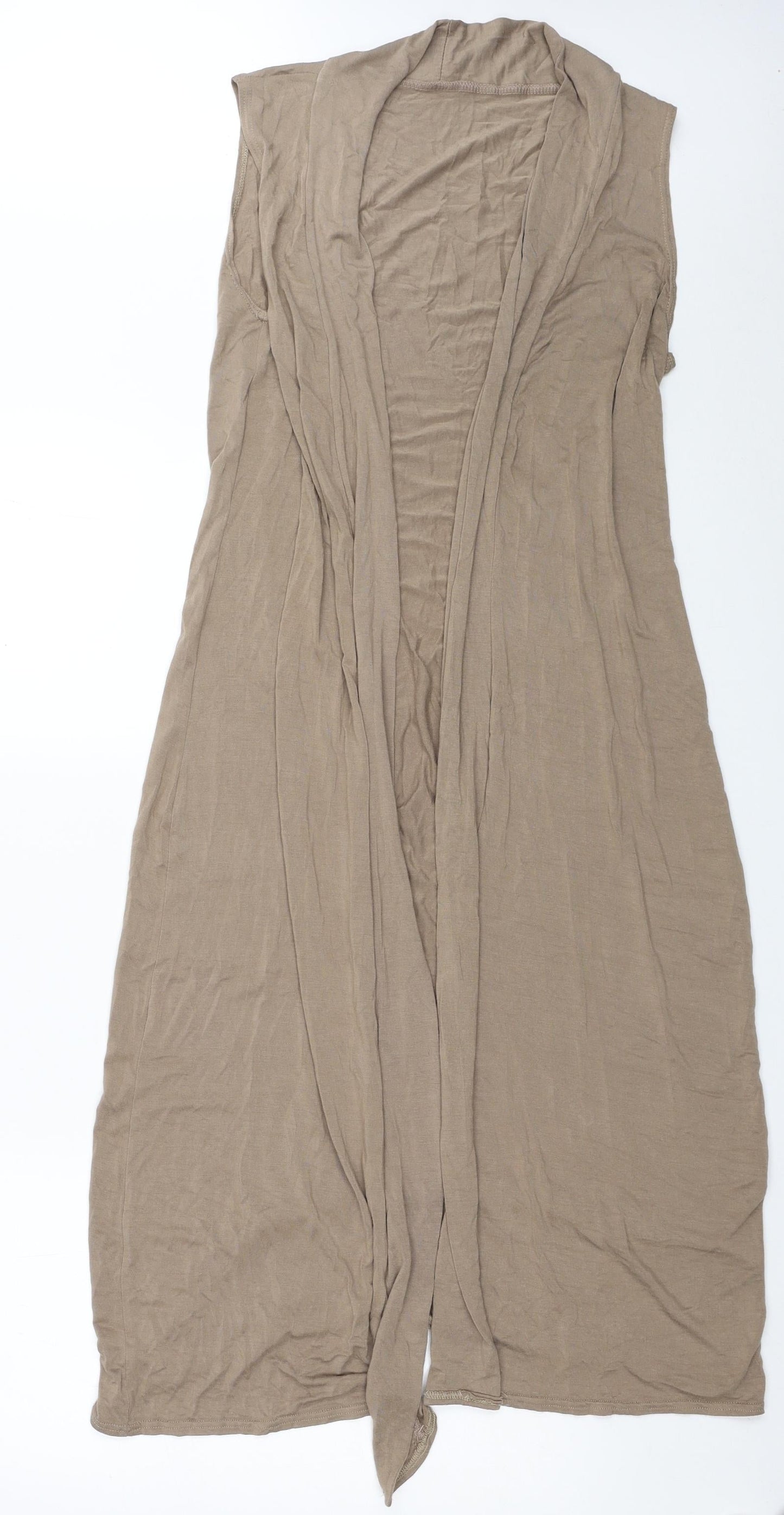 Womens UK Size One Size Preworn Brown Kimono Tank