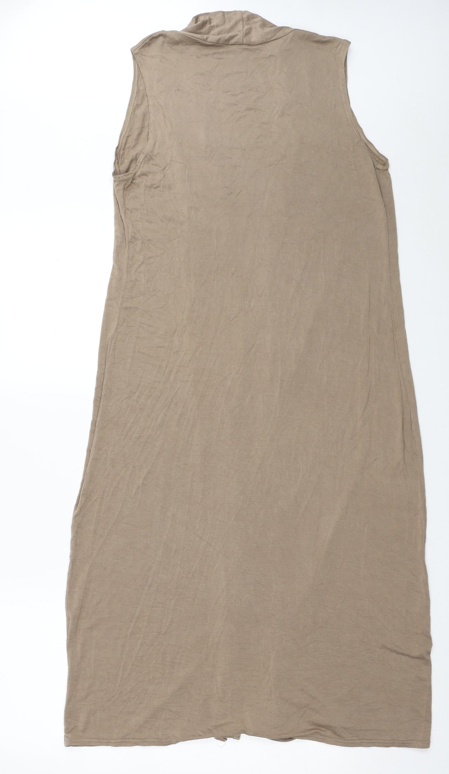 Womens UK Size One Size Preworn Brown Kimono Tank