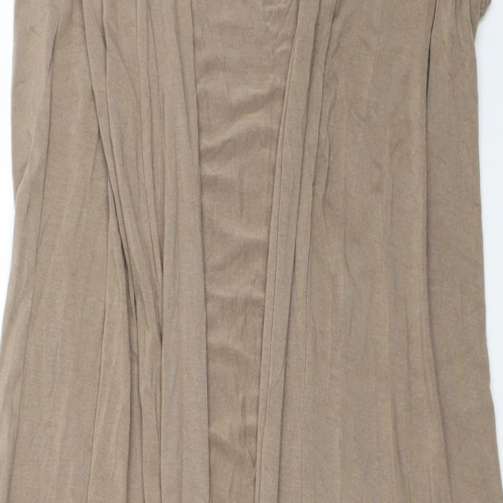 Womens UK Size One Size Preworn Brown Kimono Tank