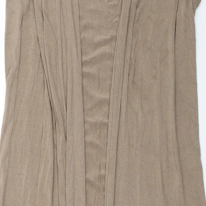 Womens UK Size One Size Preworn Brown Kimono Tank