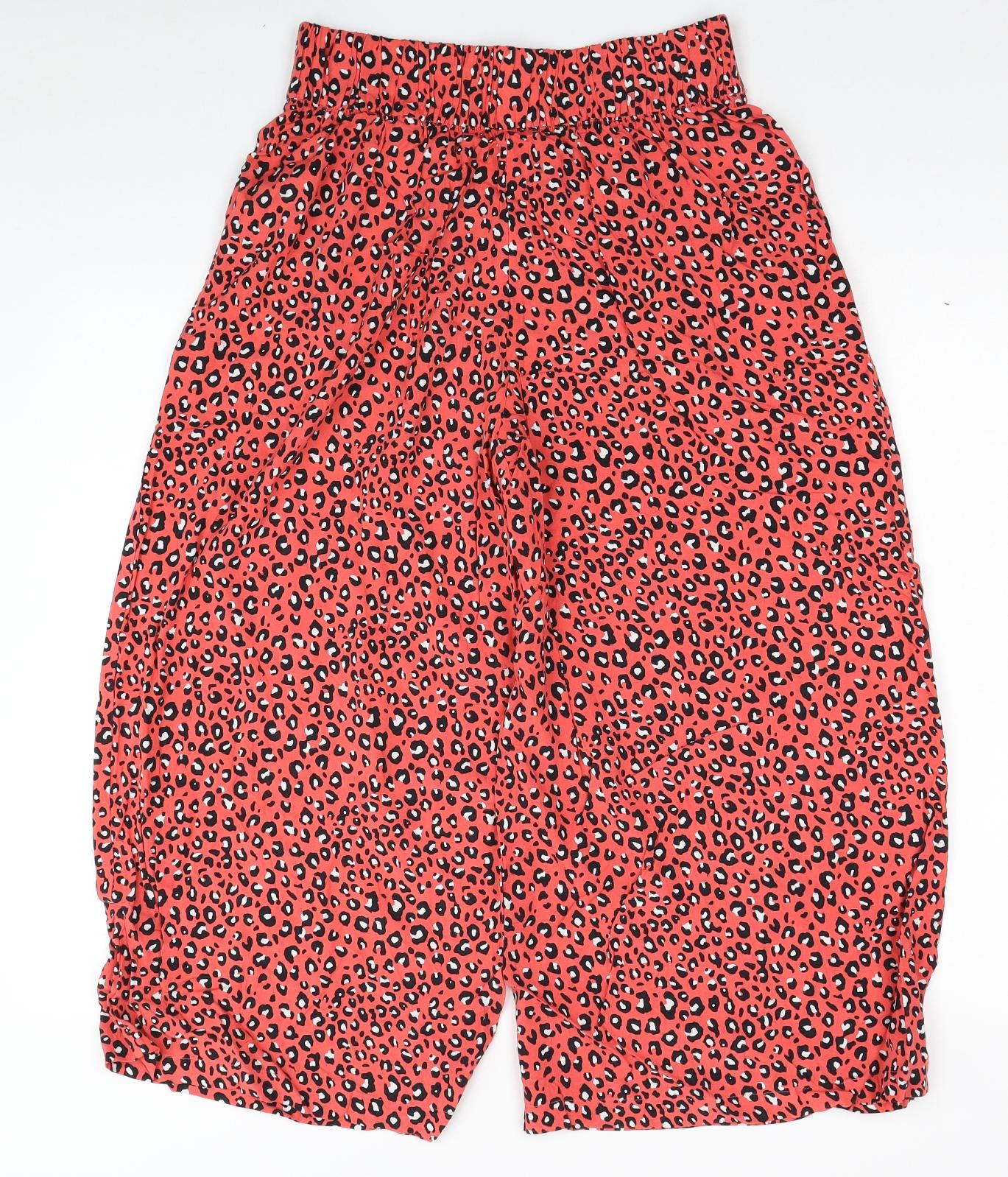 Womens UK Size 8 Marks and Spencer Regular Fit Bloomer Pink Trousers