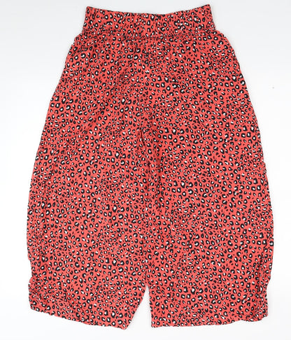 Womens UK Size 8 Marks and Spencer Regular Fit Bloomer Pink Trousers