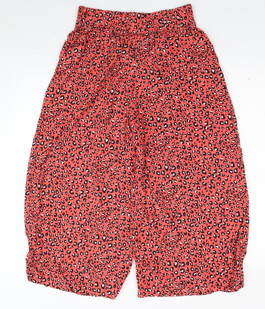 Womens UK Size 8 Marks and Spencer Regular Fit Bloomer Pink Trousers