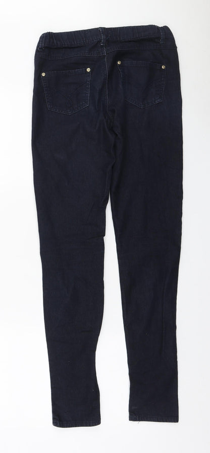 Denim & Co. Womens Blue Cotton Jegging Jeans Size 8 L30 in Regular