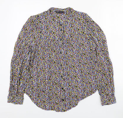 Womens UK Size 10 Marks and Spencer Multicoloured Basic Button-Up