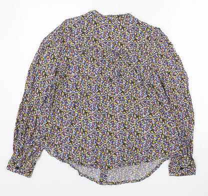 Womens UK Size 10 Marks and Spencer Multicoloured Basic Button-Up