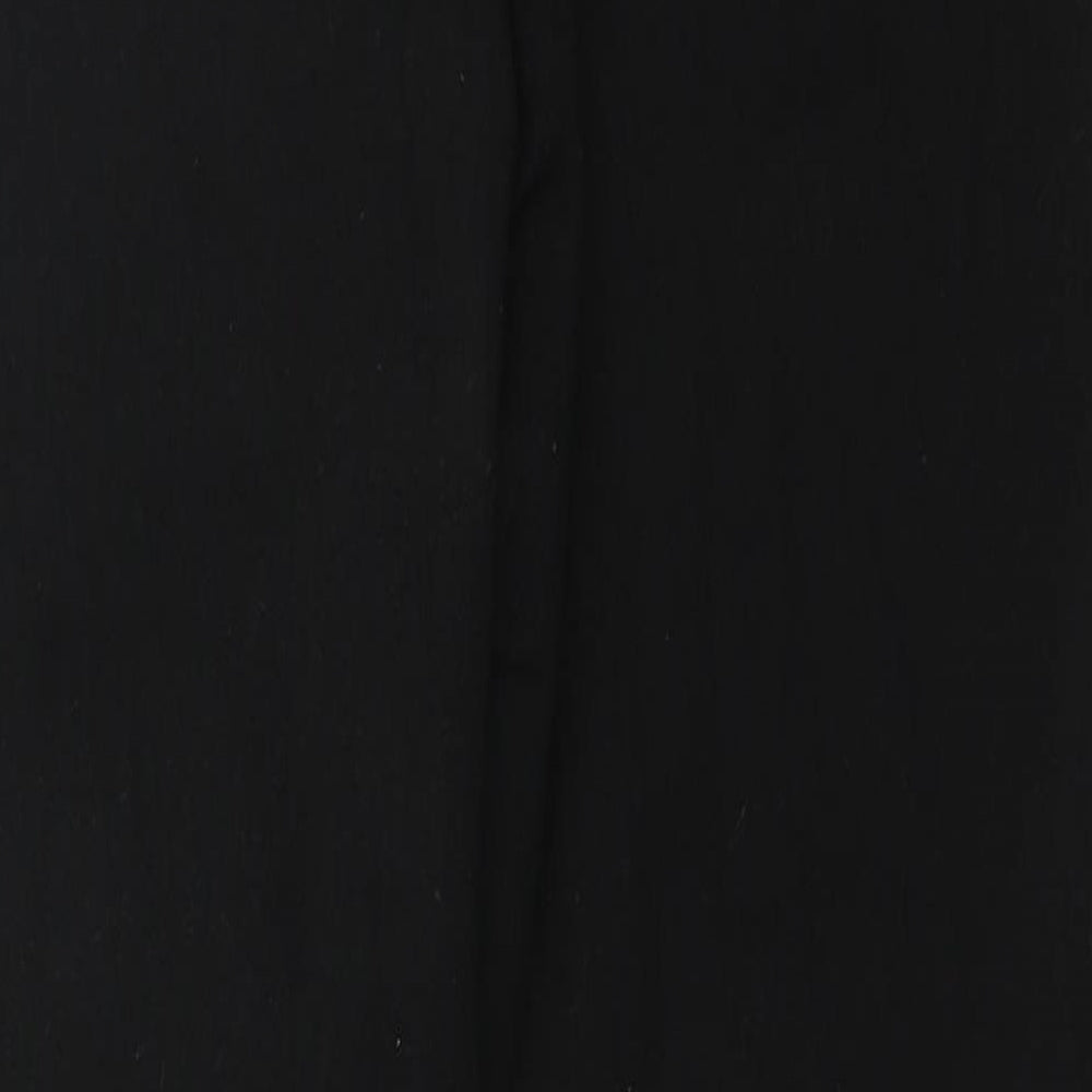 Denim & Co. Womens Black Polyester Skinny Jeans Size 14 L26 in Regular Zip