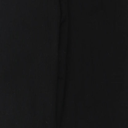 Denim & Co. Womens Black Polyester Skinny Jeans Size 14 L26 in Regular Zip