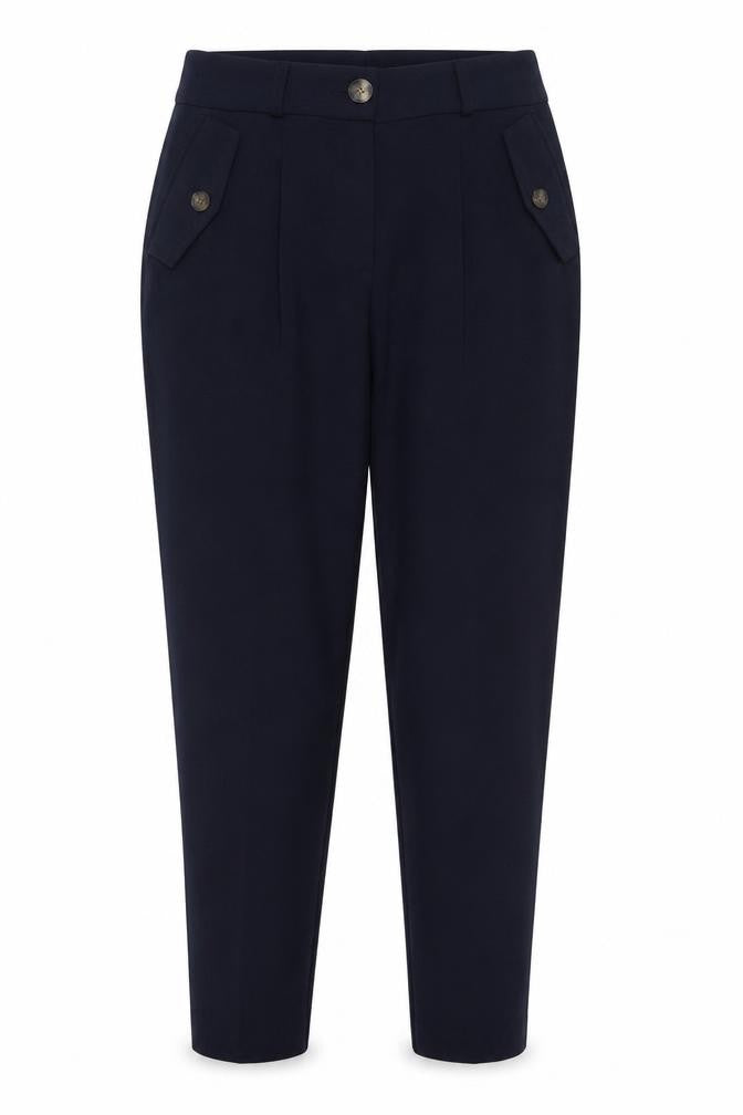 Womens UK Size 8 Peacocks Regular Fit  Blue Trousers