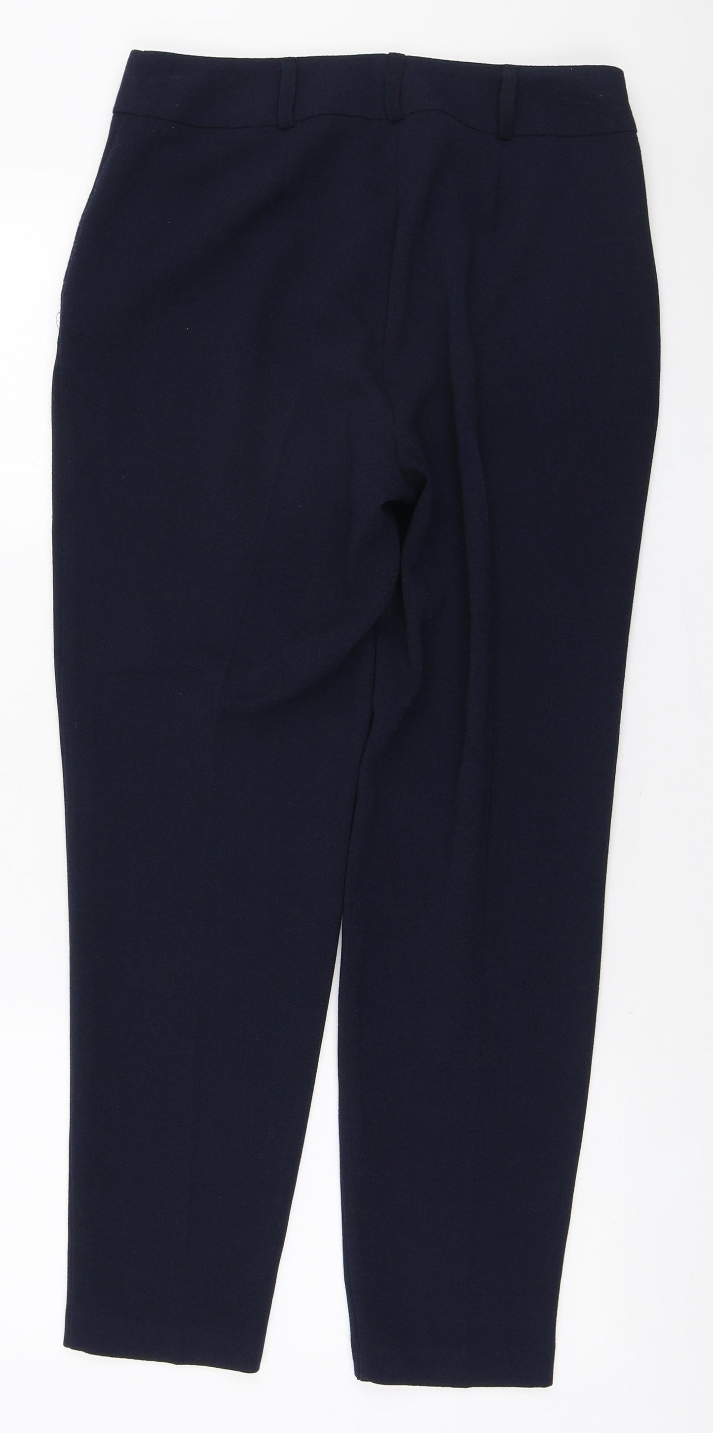 Womens UK Size 8 Peacocks Regular Fit  Blue Trousers