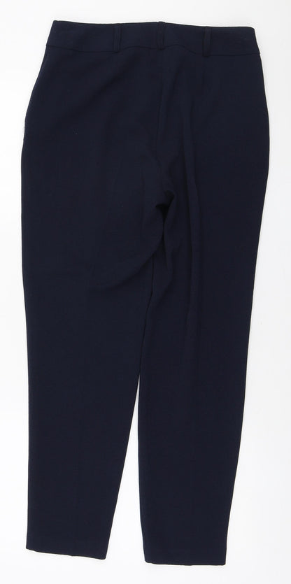 Womens UK Size 8 Peacocks Regular Fit  Blue Trousers